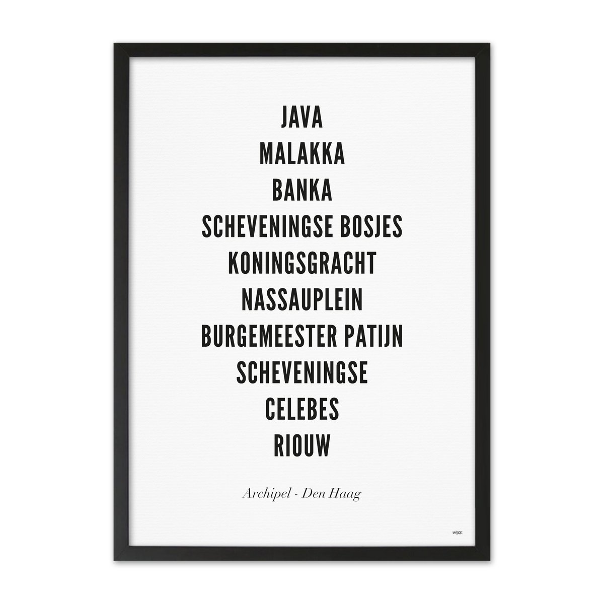 Poster of The Hague - Archipelbuurt | WIJCK.